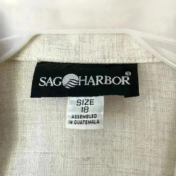 Vintage Sag Harbor Linen Blazer & Pants 18 - Picture 4 of 7